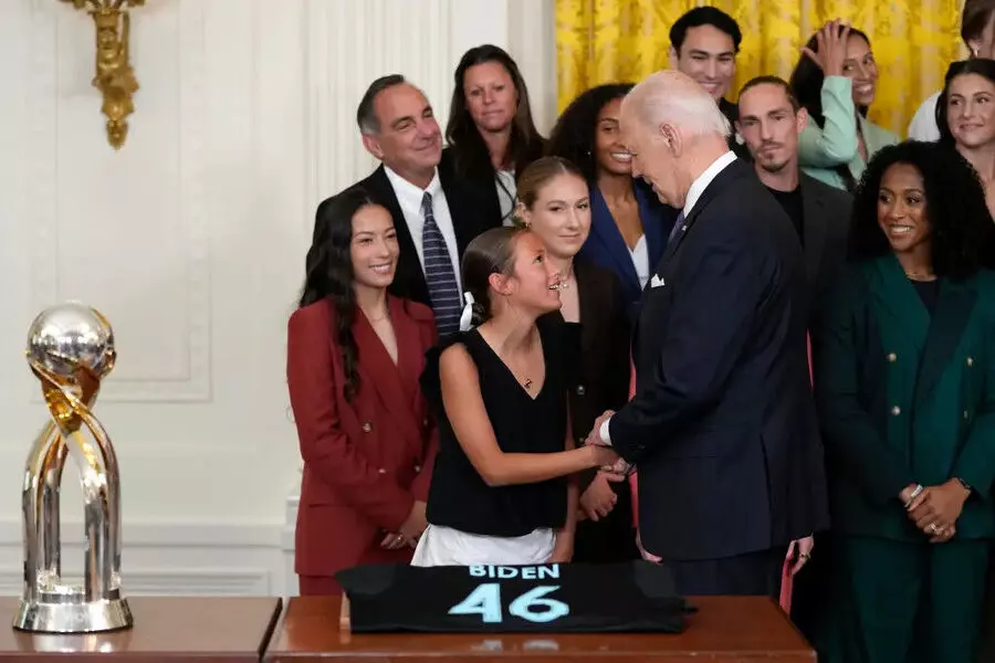 President Biden Celebrates Women’s Soccer Champs, Faces Criticism Over Interactions with Young Girls